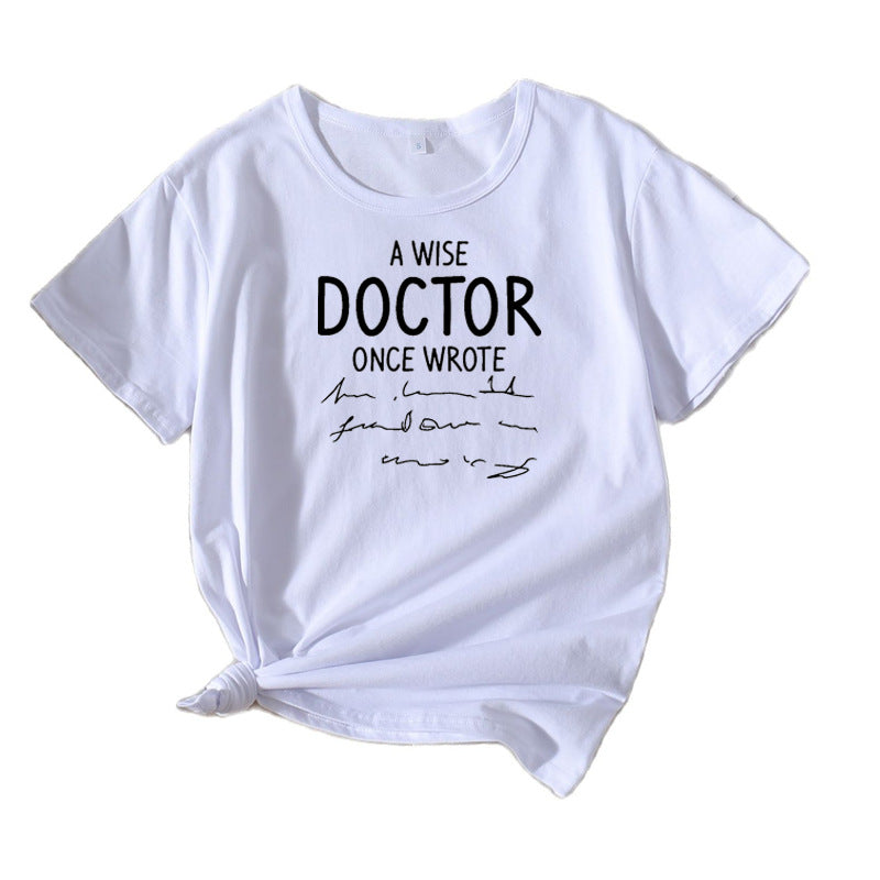 Dame Kortærmet Citat T-Shirt Stilla