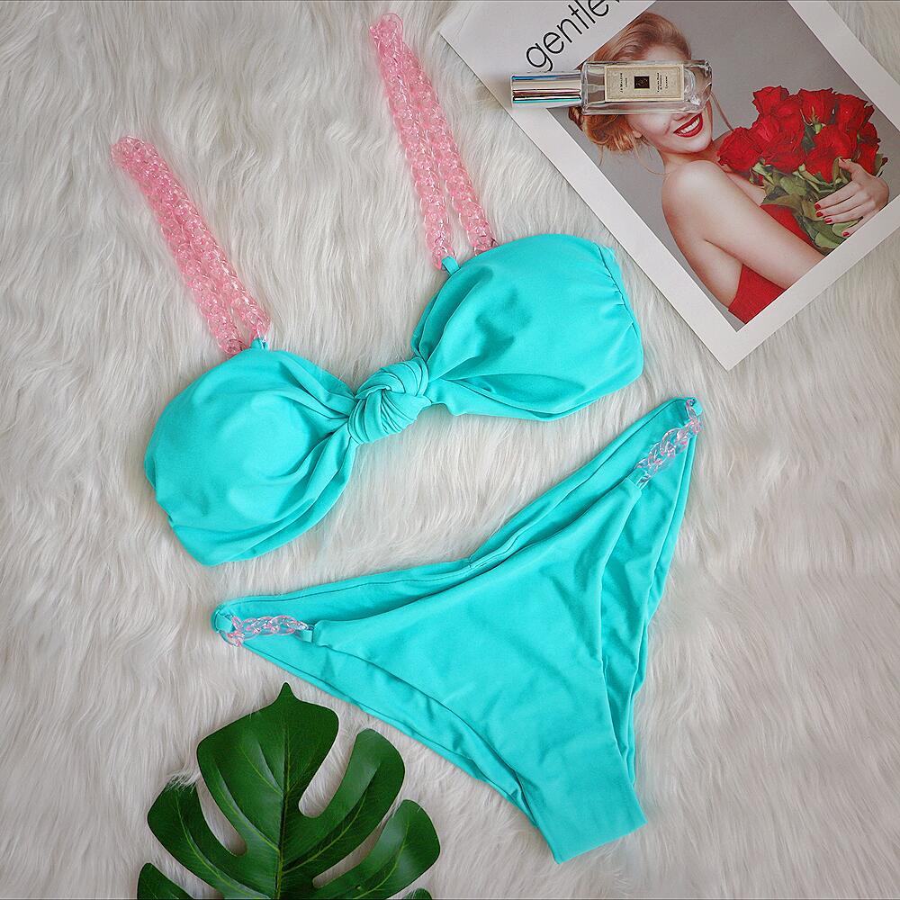 Dame Designer Halskæder Bikini Sæt Stilla