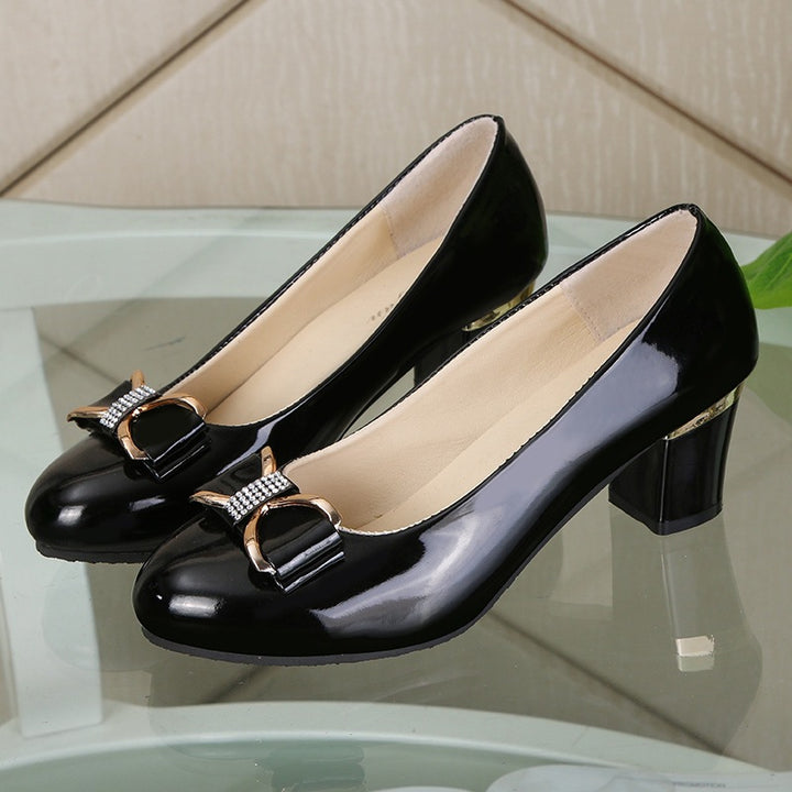 Dame Elegante Pumps med glimmerdetaljer og komfortabel hæl Stilla