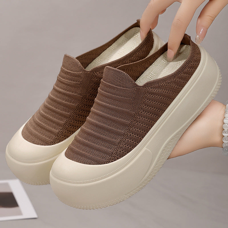 Damer Behagelige Slip-On Fritidssko med åndbar sål og elastisk konstruktion Stilla