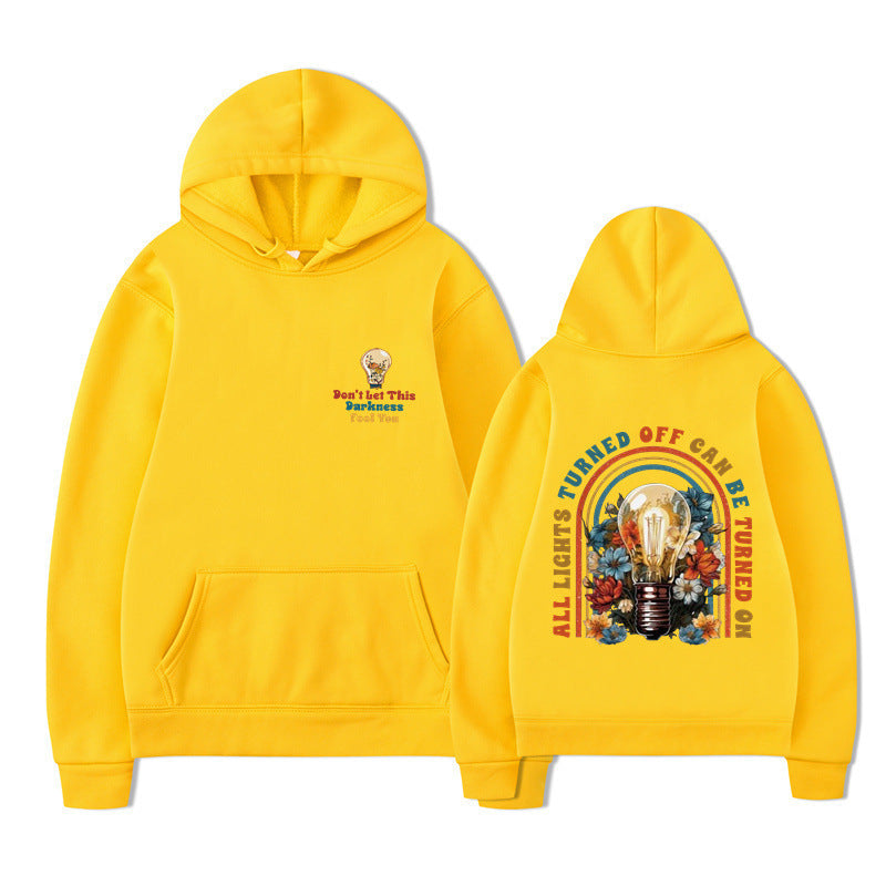 Kvinders hoodie med farverigt design og afslappet pasform Skovae