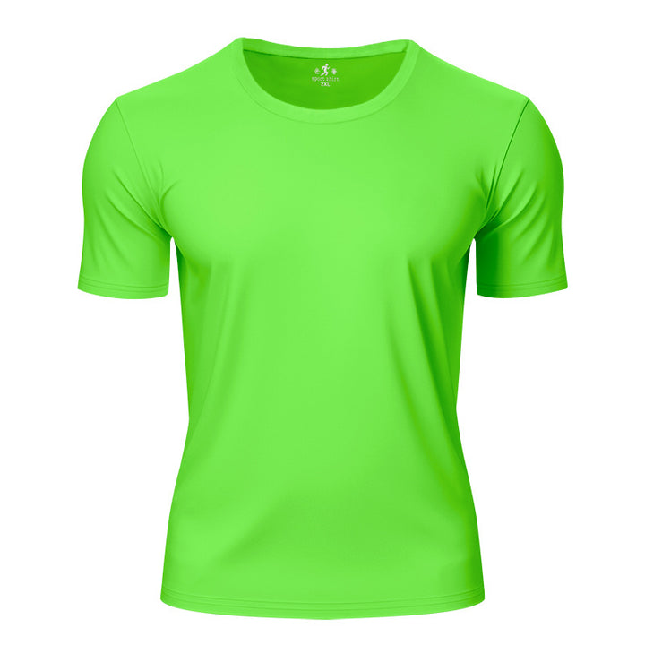 Unisex nan fugttransporterende funktions-T-shirt med rund halsudskæring og let stræk Skovae