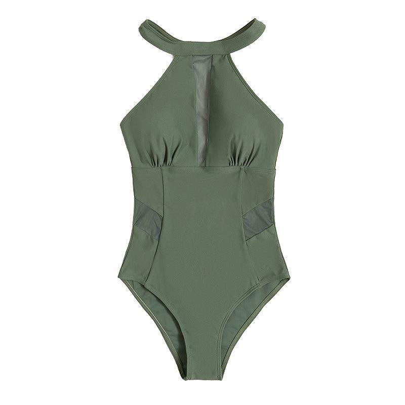 Dame one-piece badedragt med åndbare mesh-elementer Skovae