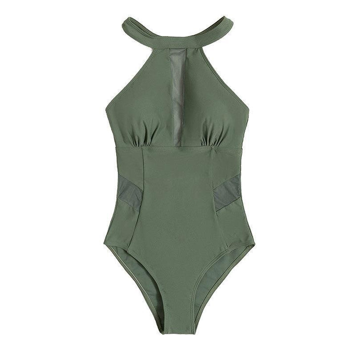 Dame one-piece badedragt med åndbare mesh-elementer Skovae