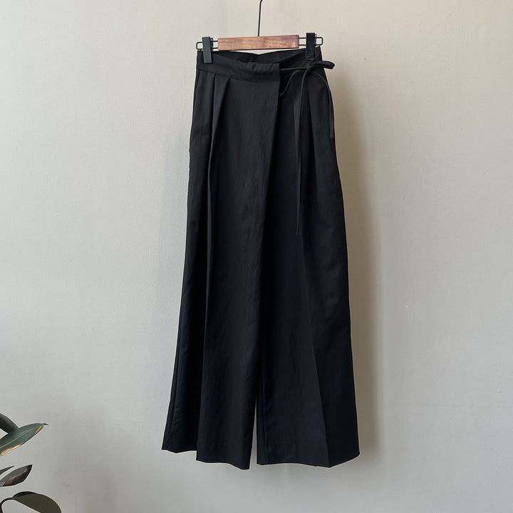 Dame bred Culotte-bukser med høj talje og sidelommer Stilla