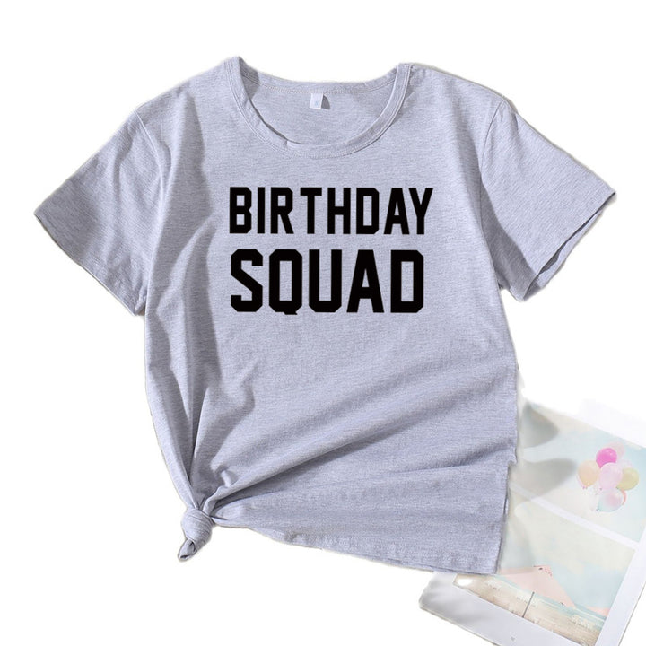 Dame Grafik Fødselsdag Squad T-Shirt Stilla
