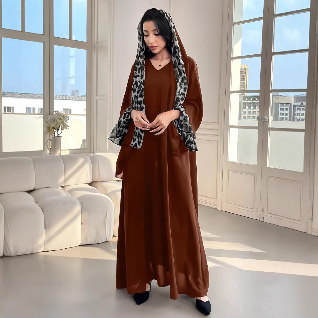 Dame Abaya med elegant snit og moderne detaljer Stilla