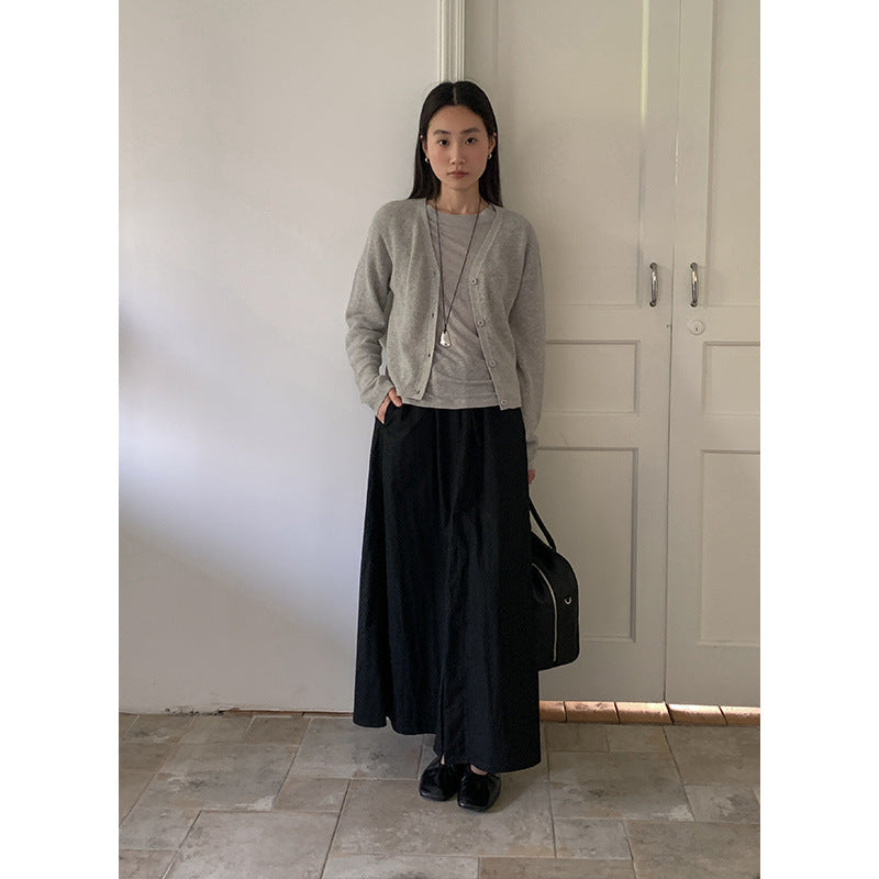 Dame bred Culotte-bukser lavet af åndbart materiale med elastisk talje og praktiske sidelommer Stilla