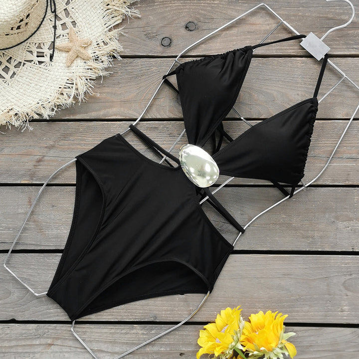 Dame Bikini-sæt med unikt design og dekorativt smykkeelement Stilla