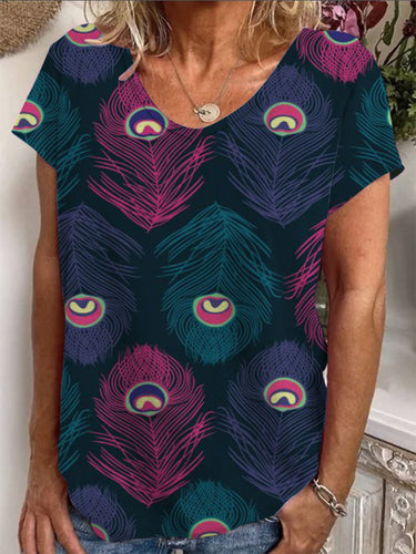 Dame Loose Bluse med farverigt paisleymønster Skovae