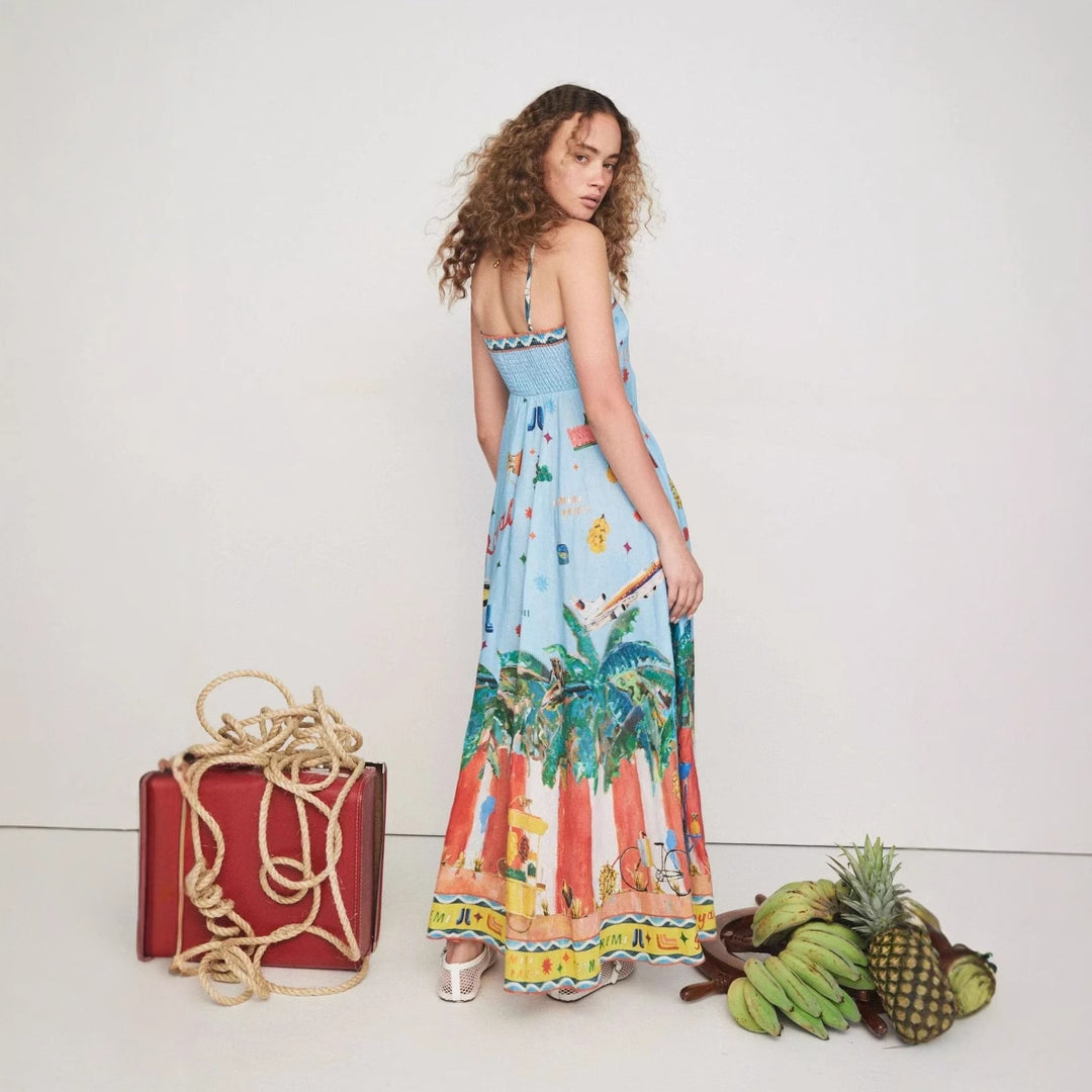 Kvinder Boho-inspireret Sommer Maxi Kjole Stilla