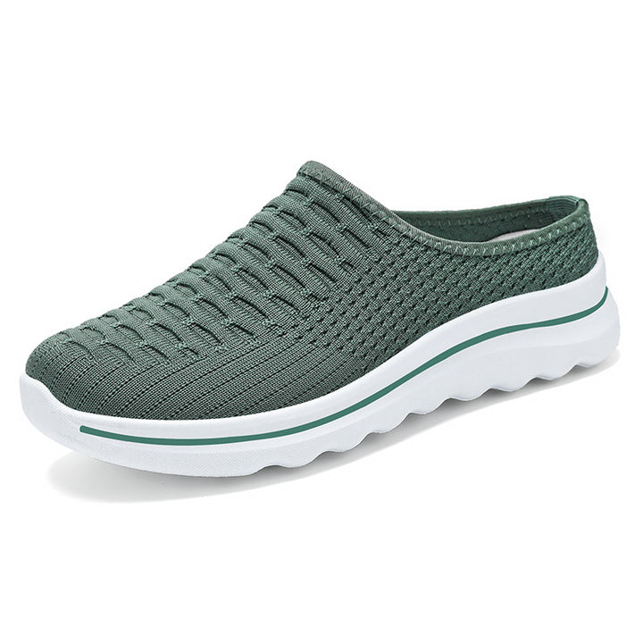 Femme Åndbare Strik-Slippers med Polstret Sål Stilla