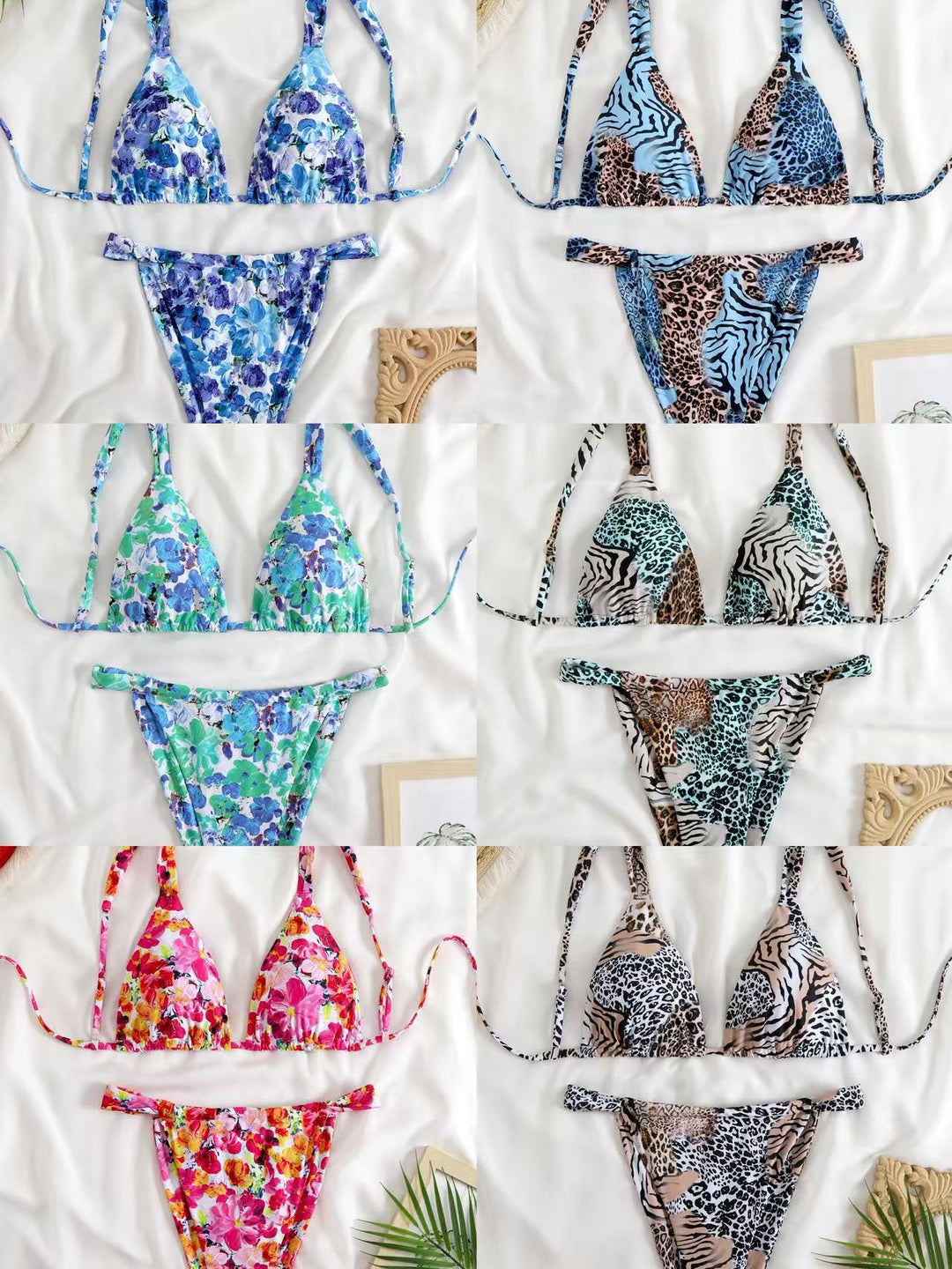 Dame Elegant Paisley mønster Bikini sæt Stilla