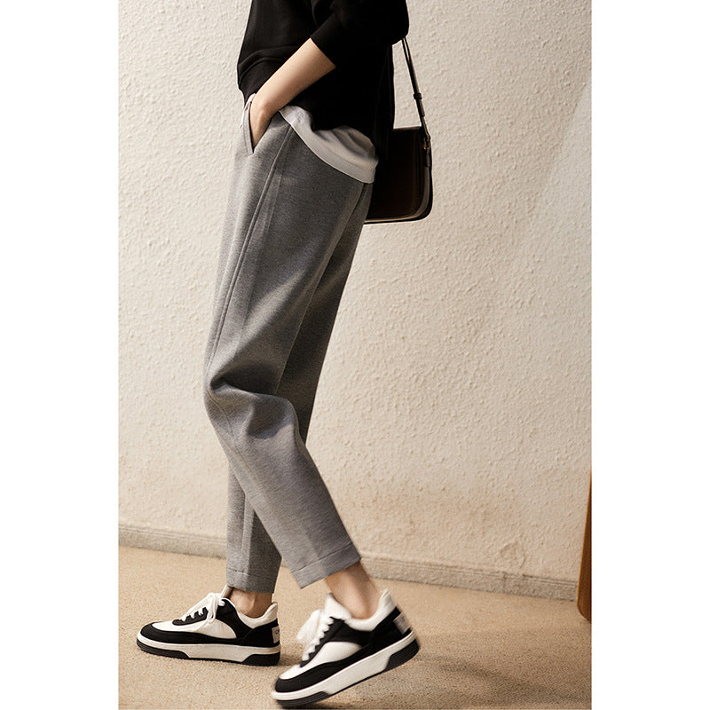 Dame afslappede sweatpants med praktiske håndlommer og elastisk talje Stilla