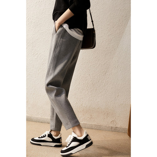 Dame afslappede sweatpants med praktiske håndlommer og elastisk talje Stilla