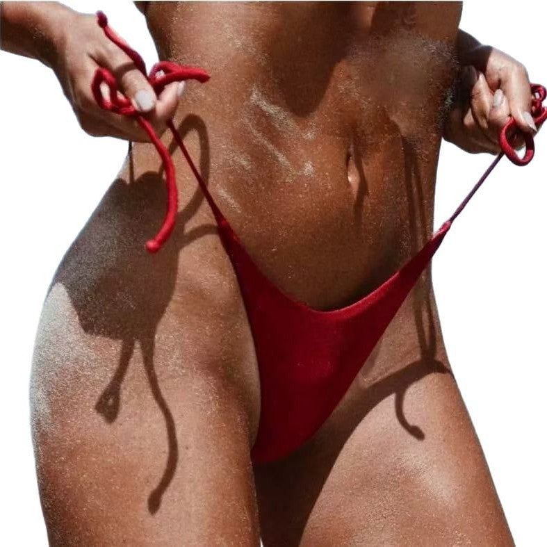 Dame bikini-bukser med ultra-høj skæring og justerbare stropper Skovae