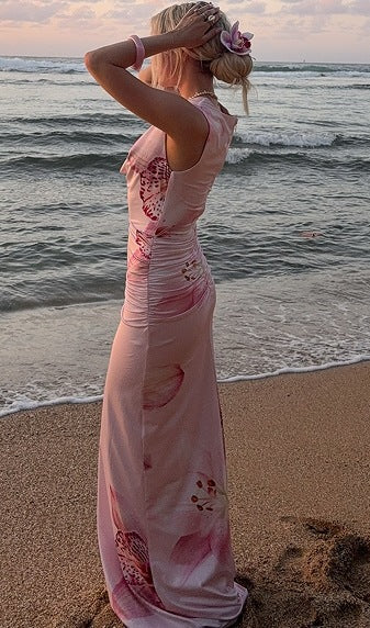 Femme Elegant Raffineret Maxikjole Stilla