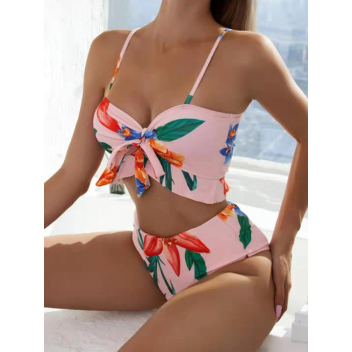 Dame højderet bikini med raffinerede netindlæg Stilla
