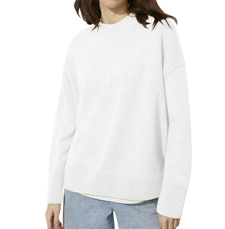 Dame behagelig oversized pullover i hyggeligt strik Stilla