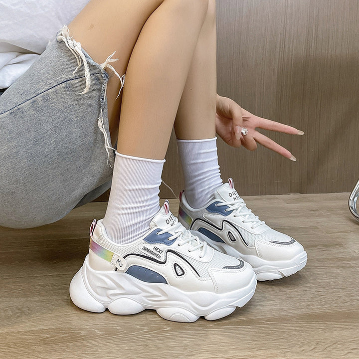 Dame Chunky Sneakers i moderne design med åndbar mesh-overflade og støddæmpende sål Stilla