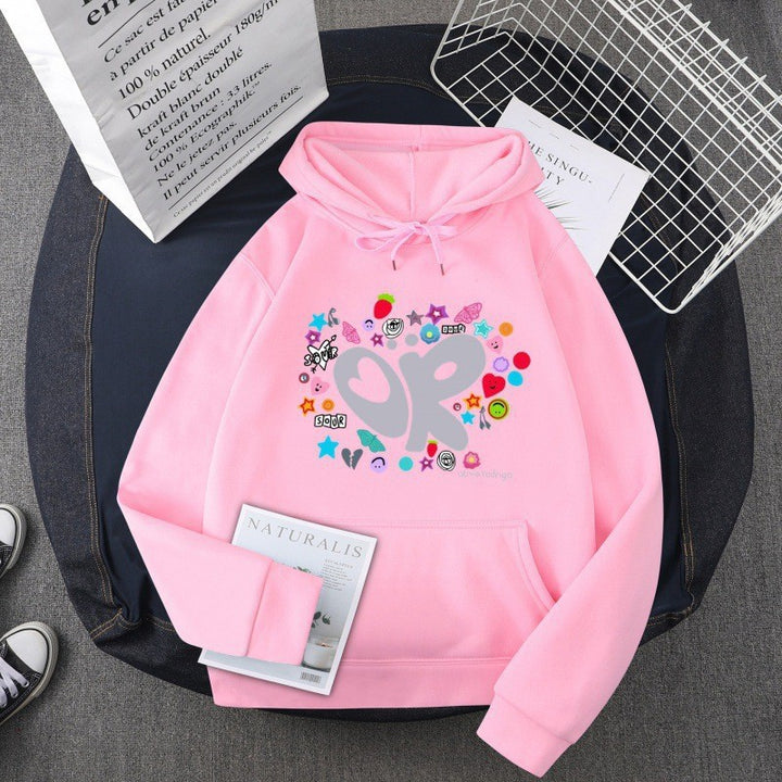 Kvinders hoodie med kreativ grafisk design Skovae