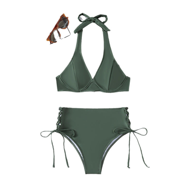 Dame Høj talje Snøre-Bikini Sæt Stilla