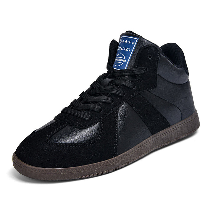 Unisex nan urbaner Tennis-Sneaker med velourslæder-overlays, polstret hælkant og vulkaniseret gummisål Skovae