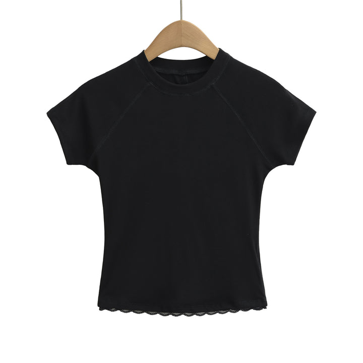 Dame Sporty T-shirt med smart bølgekant og åndbart materiale Stilla
