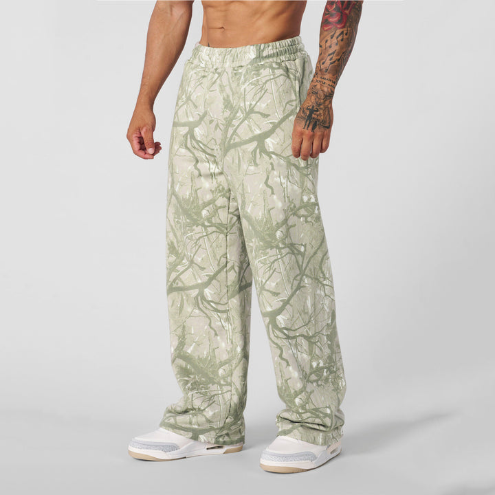Herre fritidsbukser i moderne camouflage-design med elastisk talje Stilla