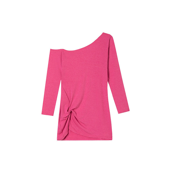 Dame Off-Shoulder Knude Langærmet Top Stilla