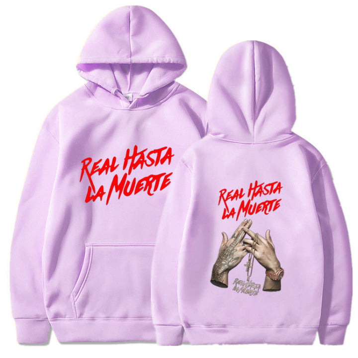 Kvinders hoodie med iøjnefaldende bogstaver i urban stil Skovae
