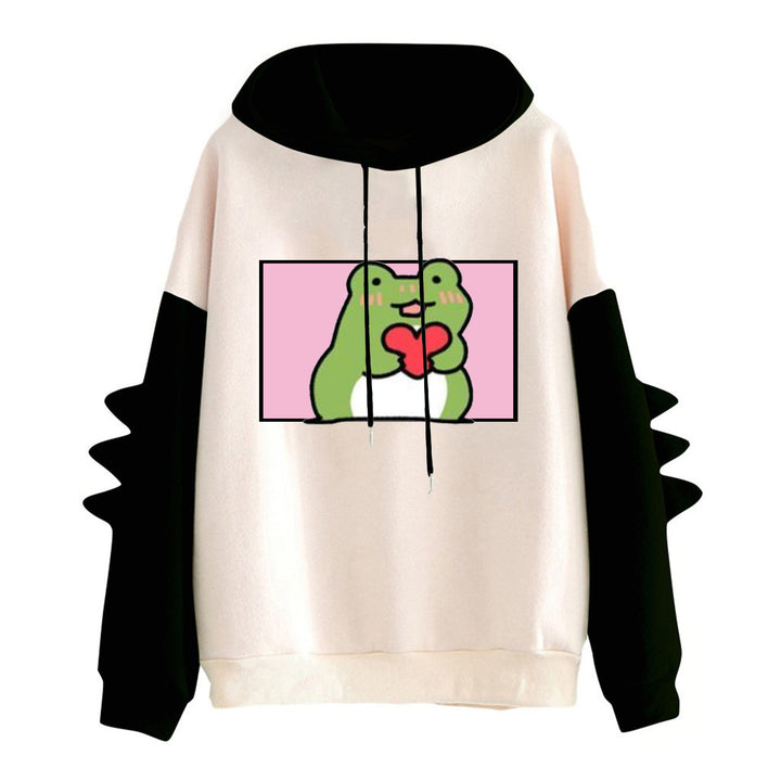 Dame Hoodie med venlig frø design Stilla