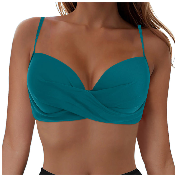 Dame Elegant Bikini top med indpakningsdesign Skovae