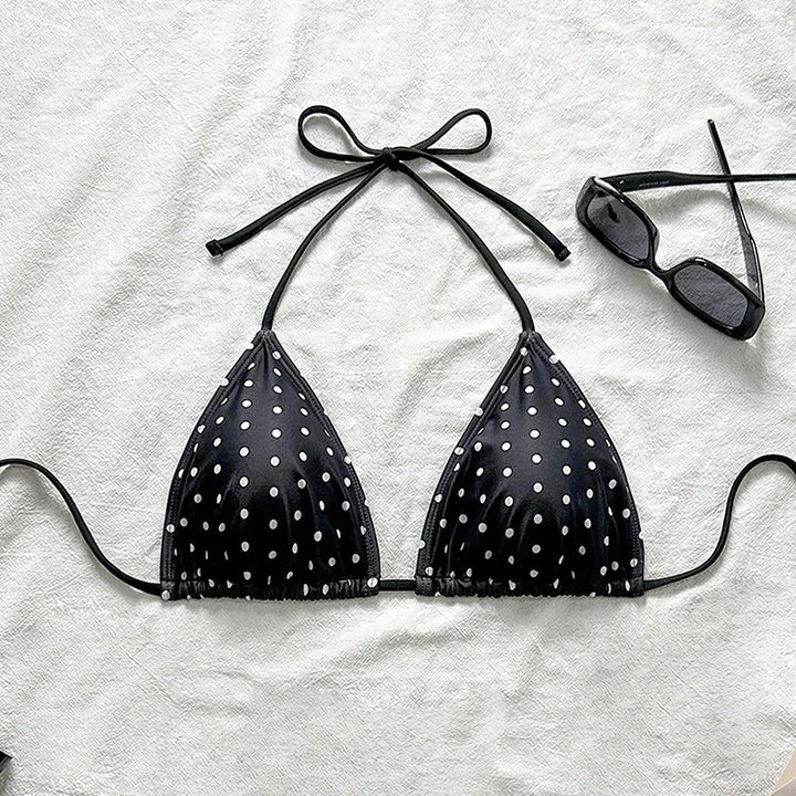 Dame Triangel-Bikini top med legende prikmønster Skovae