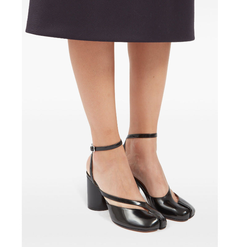 Femme Elegante Åben-Tå Hæl Sandaler Stilla