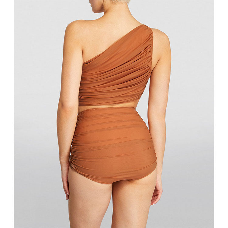 Damer moderigtigt to-delt bikini-sæt med elegant indpakningsnederdel Skovae