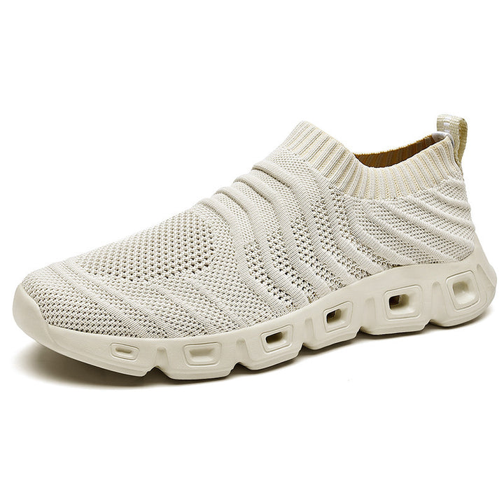 Herrer Slip-On Let Komfort Sneakers med Ventileret Mesh-Design Stilla