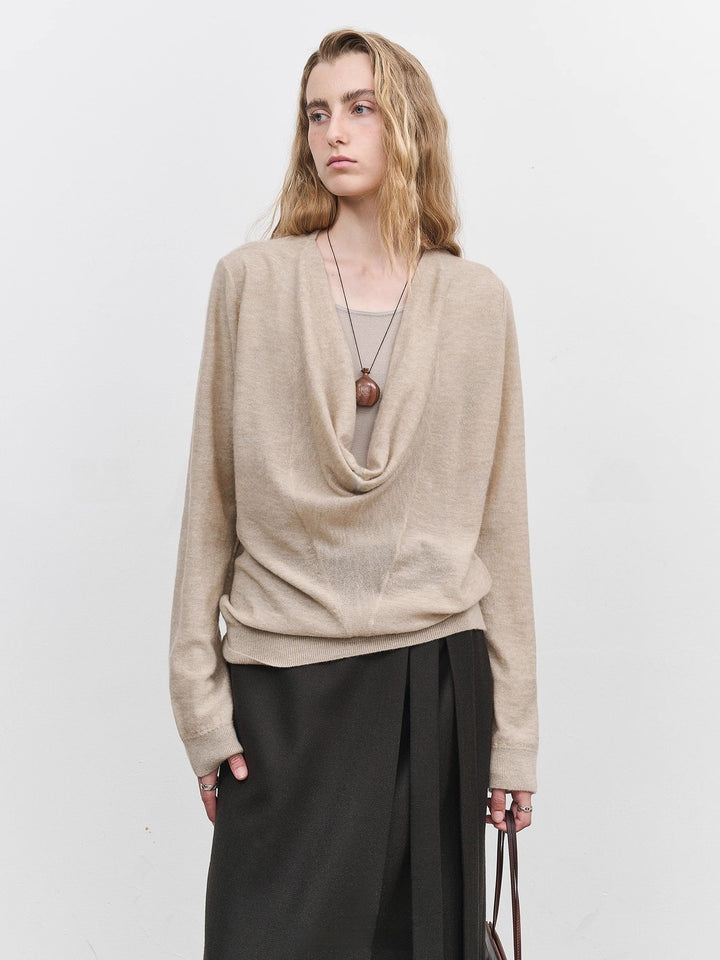 Dame afslappet turtleneck sweater lavet af højkvalitets finstrik Stilla