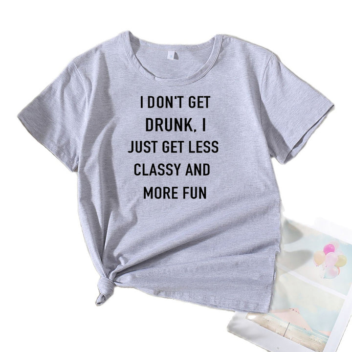Dame Casual Humor Slogan T-Shirt Stilla