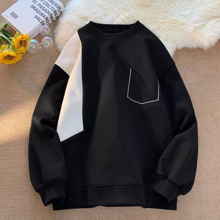 Dame mode sweatshirt med unikt design og praktisk brystlomme Stilla