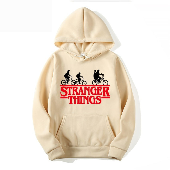 Kvinders hætte sweatshirt med kreativ Stranger Things design Skovae