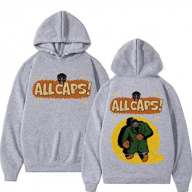 Kvinders hoodie med kreativt tegneserieprint Skovae