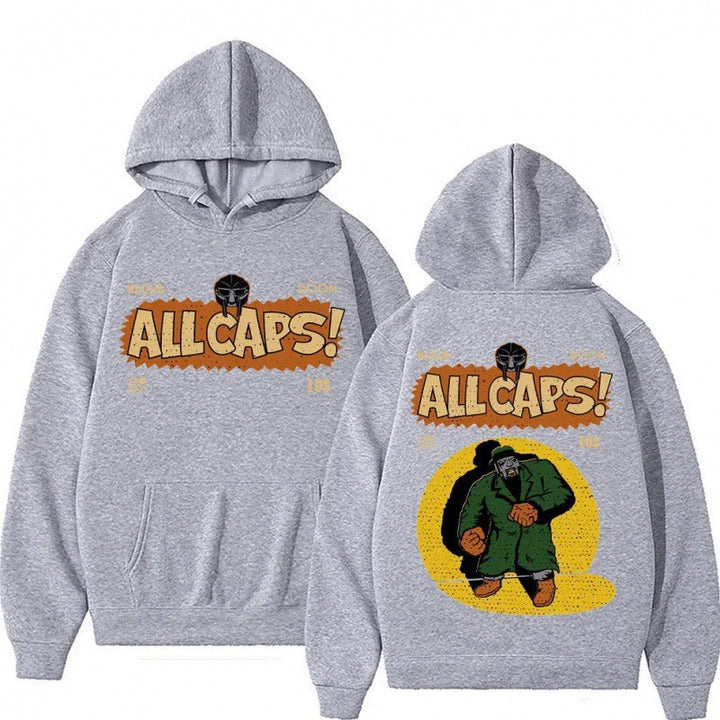 Kvinders hoodie med kreativt tegneserieprint Skovae