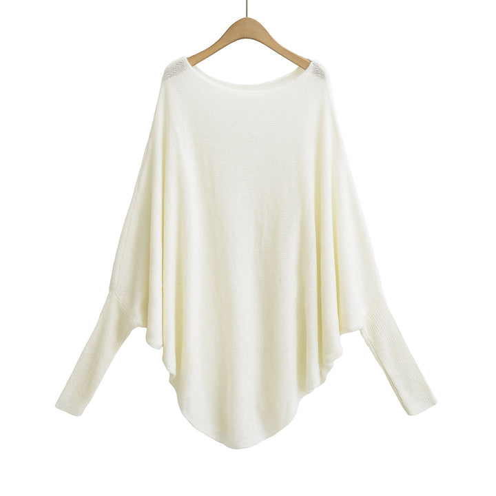 Dame Oversized Pullover med asymmetrisk snit og blød struktur Stilla