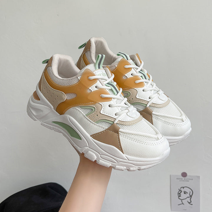 Dame Sporty Chunky Sneakers med åndbar mesh-konstruktion og stabiliserende sål Stilla