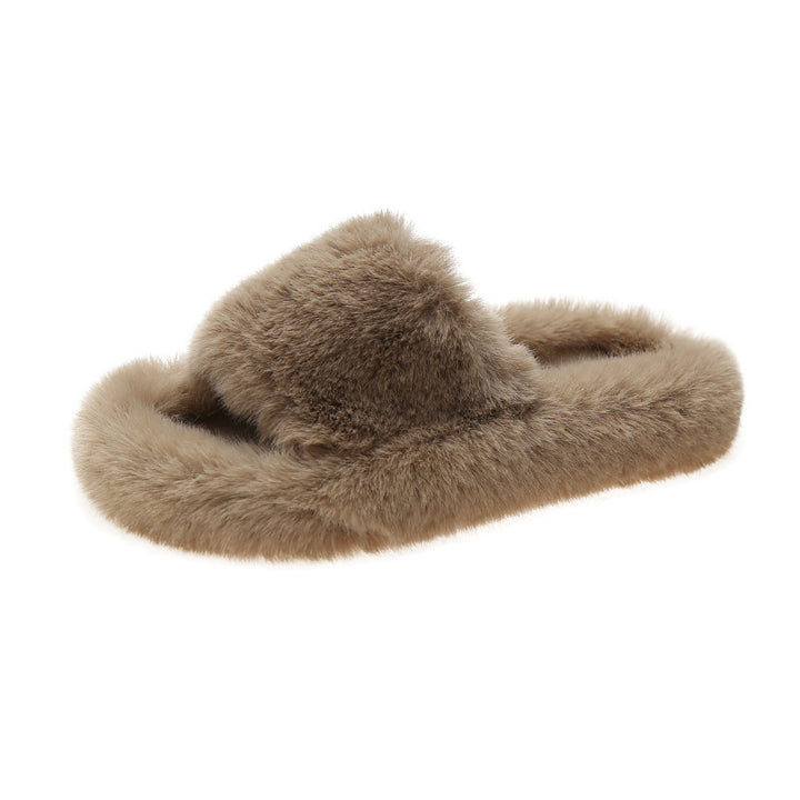 Dame Fluffy Hjemmesko med blødt Plys og ergonomisk Fodbed Stilla