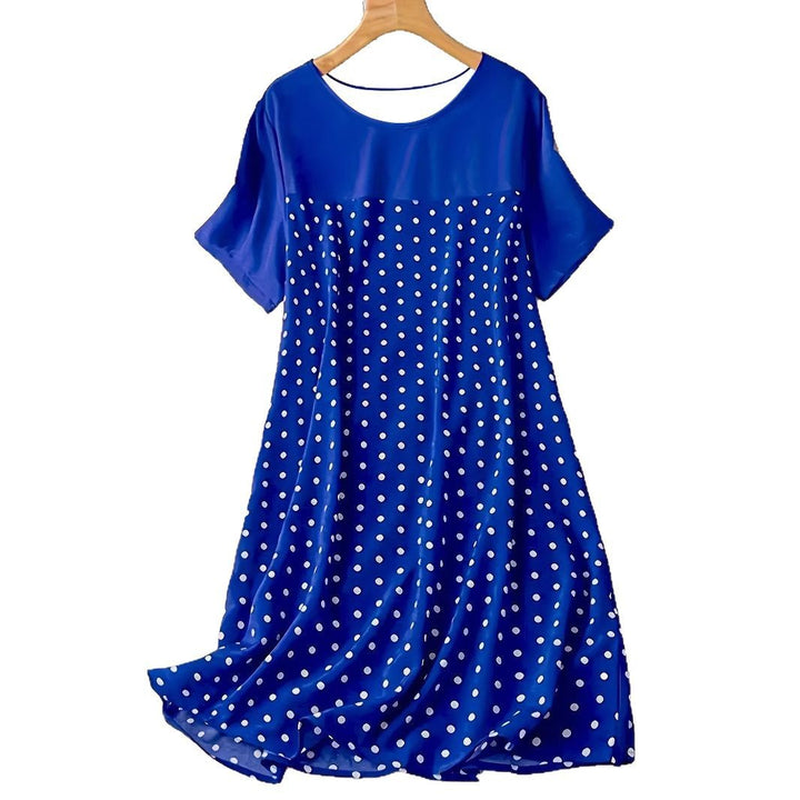 Dame Polka-Dot A-Linje Fritidskjole Stilla