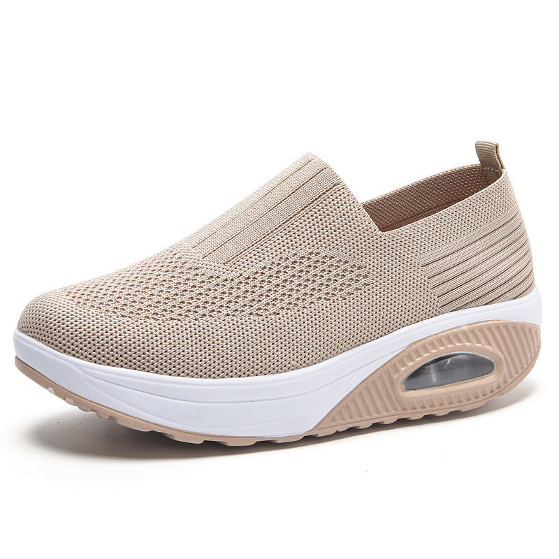 Dame åndbare Slip-On sneakers med støddæmpende sål og fleksibel pasform Stilla