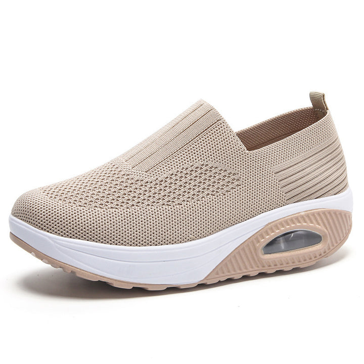 Dame åndbare Slip-On sneakers med støddæmpende sål og fleksibel pasform Stilla
