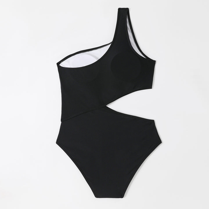 Dame Ensidig Badedragt med stilfuld Cut-Out og asymmetrisk Design Stilla